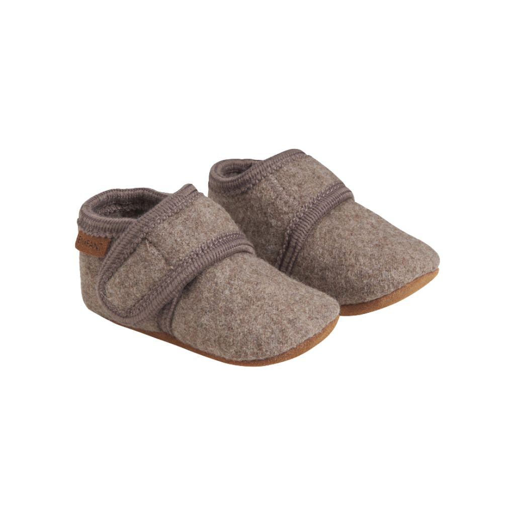 EN FANT Babyschoen Wool Slofjes Walnut Unisex