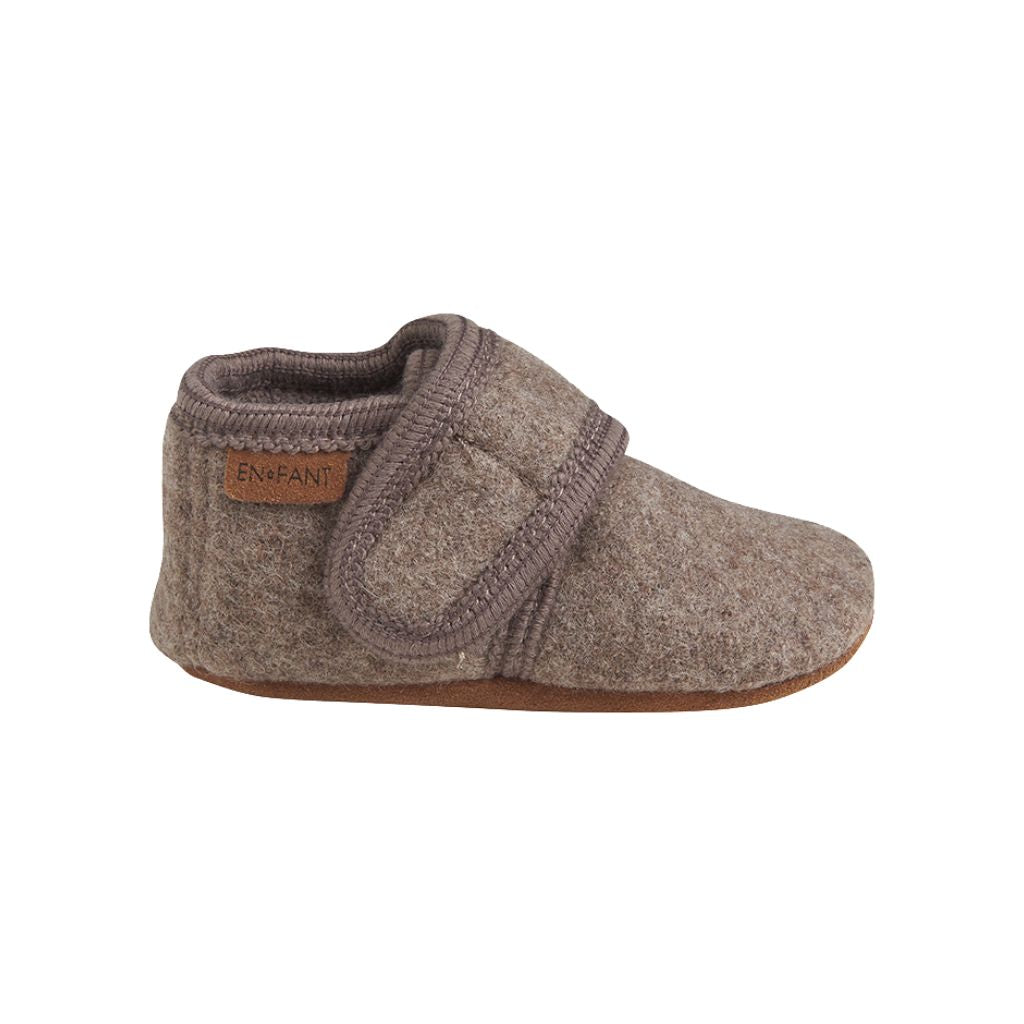 EN FANT Babyschoen Wool Slofjes Walnut Unisex