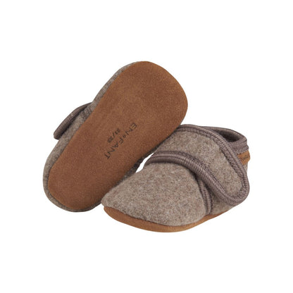EN FANT Babyschoen Wool Slofjes Walnut Unisex