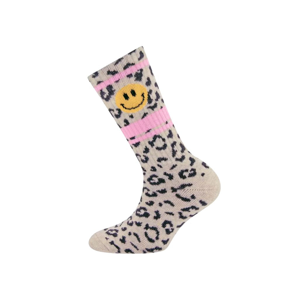 Ewers Tennis Socks Kids Leo/Smile Leopard Unisex
