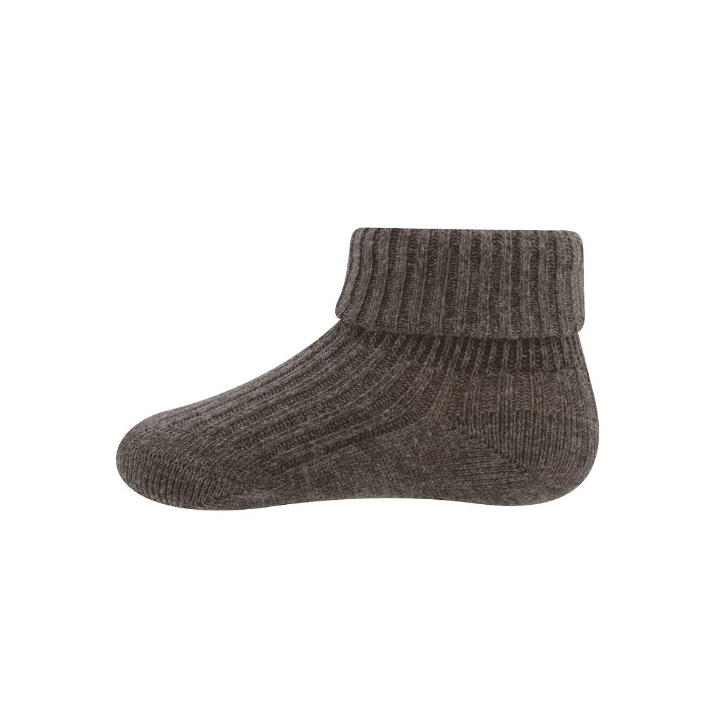 Ewers Chaussettes côtelées mocca unisexe