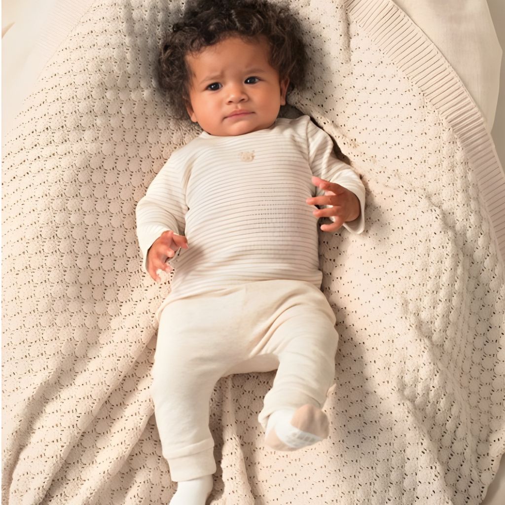 Feetje Broek Honey Bear Offwhite Melange Unisex
