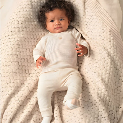 Feetje Broek Honey Bear Offwhite Melange Unisex