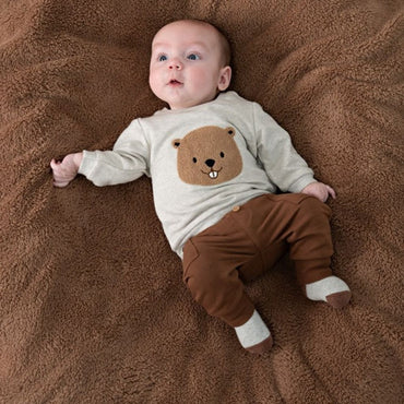 Feetje Broek Tiny Timber Tales Jongens Brown