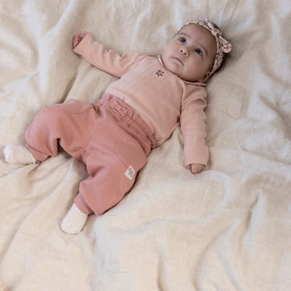 Feetje Broek Woodland Bloom Mauve