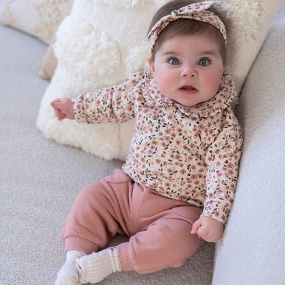 Feetje Broek Woodland Bloom Mauve