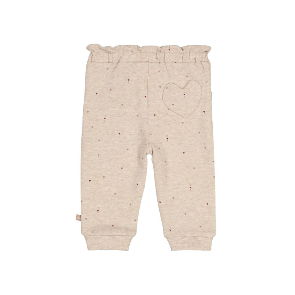 Feetje Pantalon AOP My Little Love Filles Taupe Melange