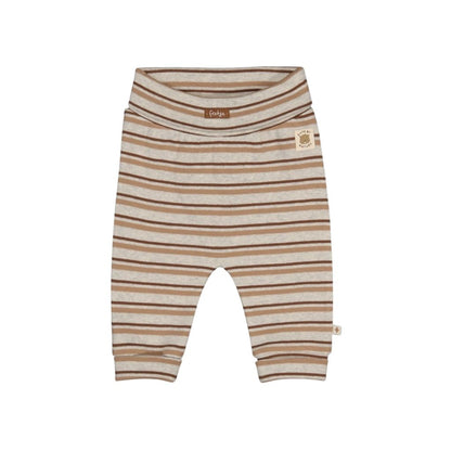 Feetje Pantalon En Maille Côtelée à Rayures Tiny Timber Tales Garçons Gray Melange 