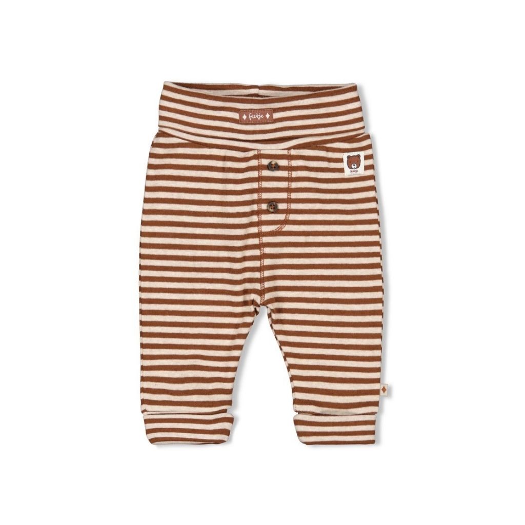 Feetje Broek streep Wild World Brown