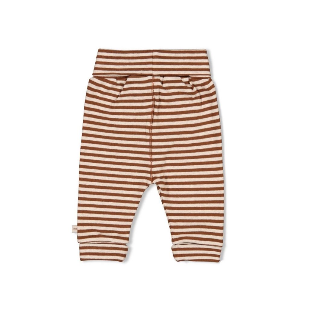 Feetje Broek streep Wild World Brown