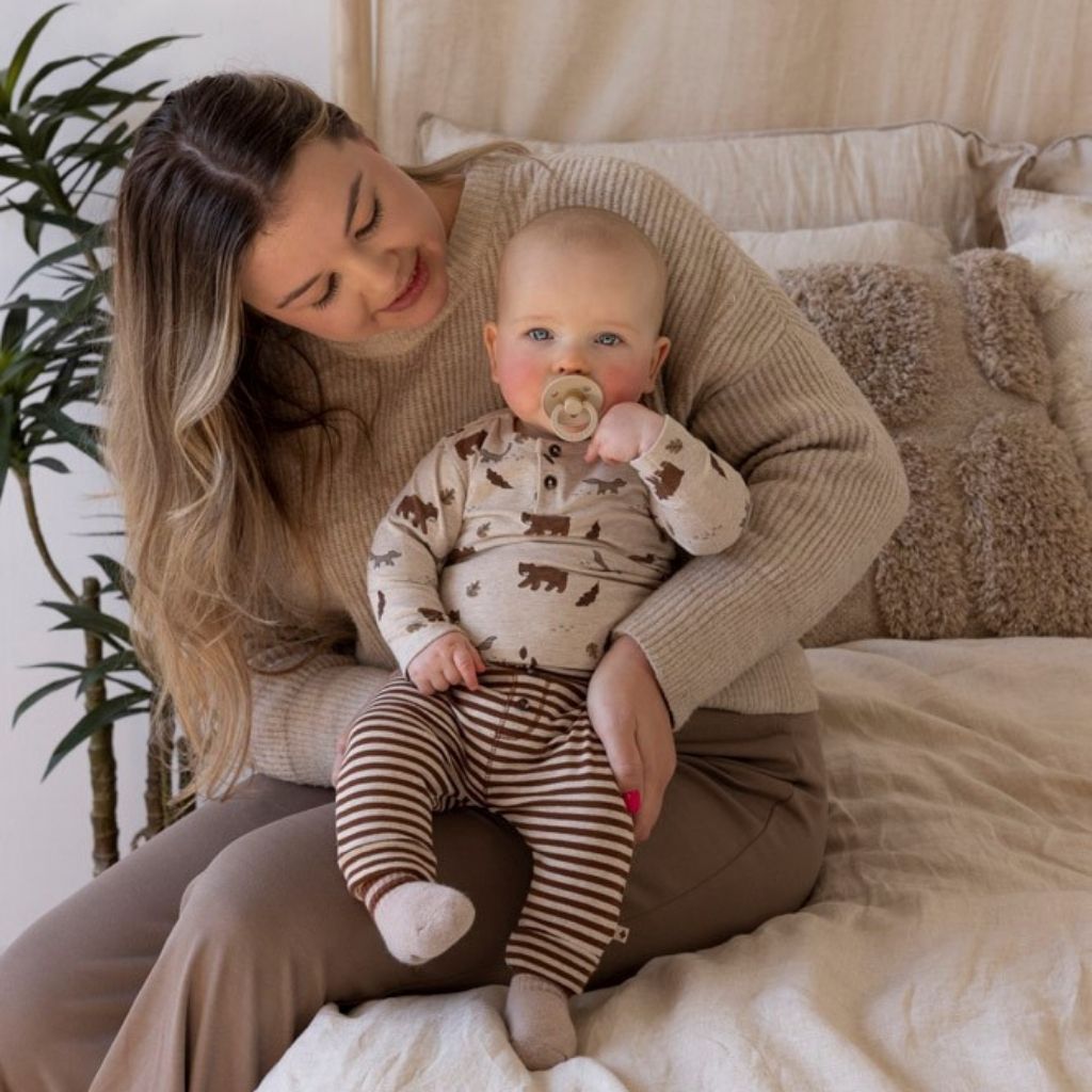 Feetje Broek streep Wild World Brown