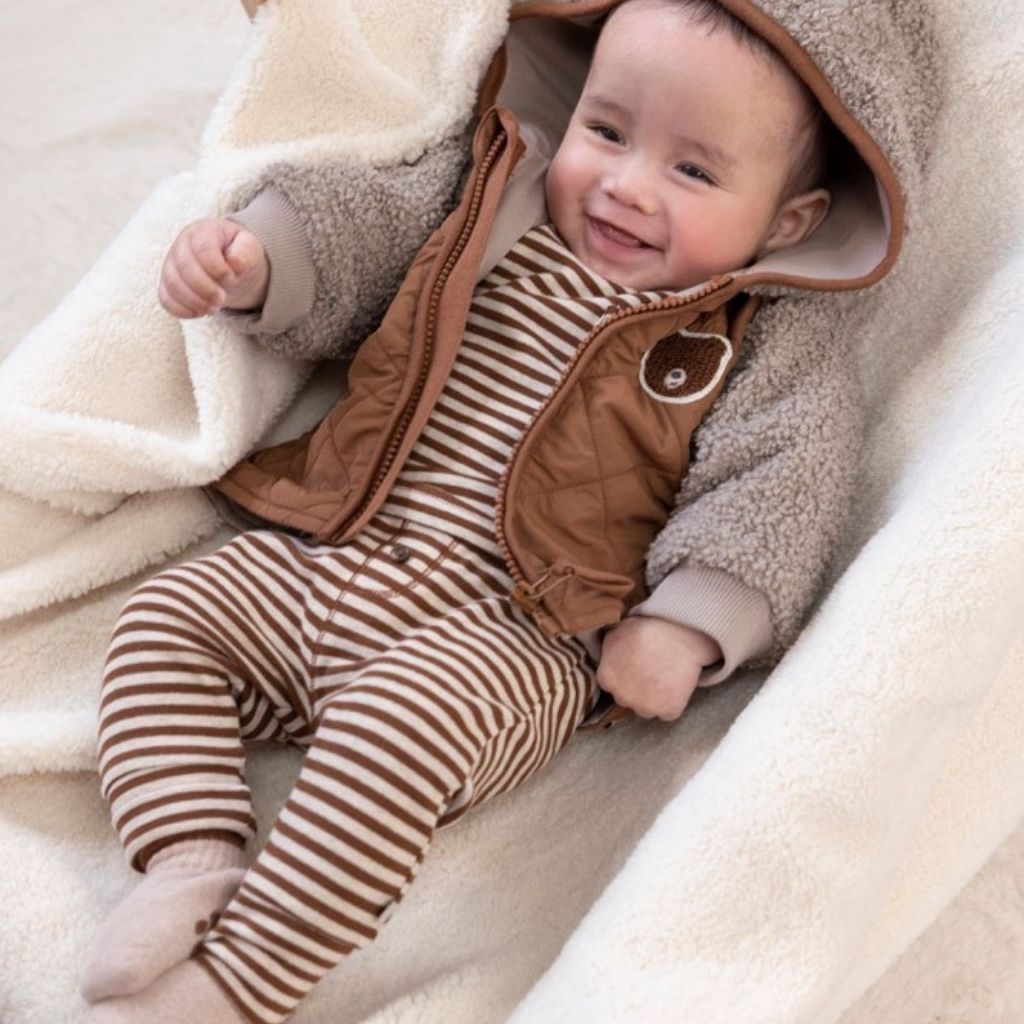 Feetje Broek streep Wild World Brown