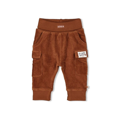 Feetje Broek velours rib Wild World Brown