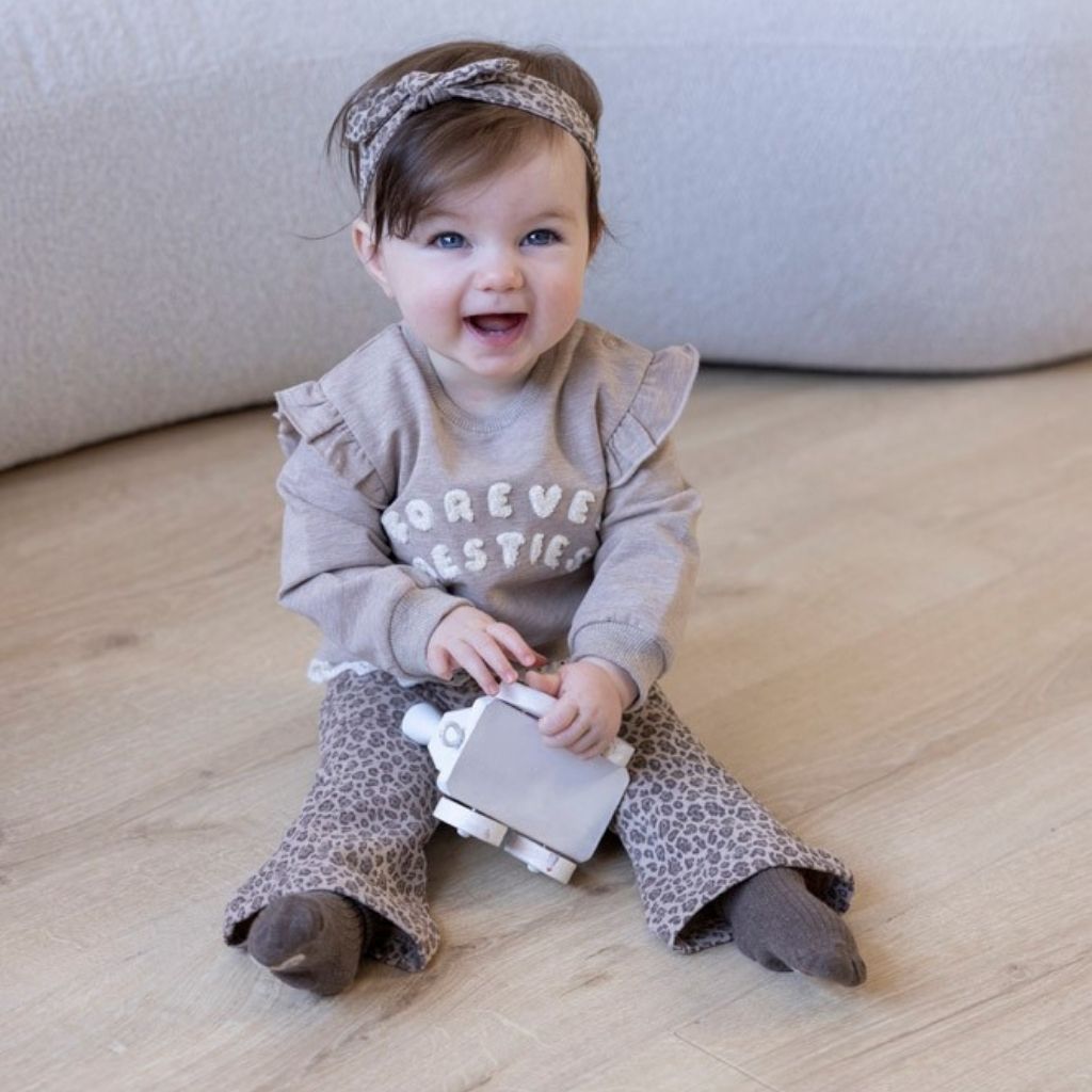 Feetje Pantalon évasé Better Together Taupe melange 
