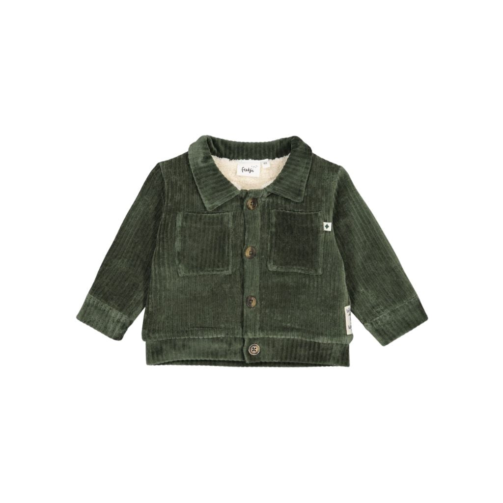 Feetje Veste En Velours Côtelé Wiggle and Waddle Garçons Green 
 