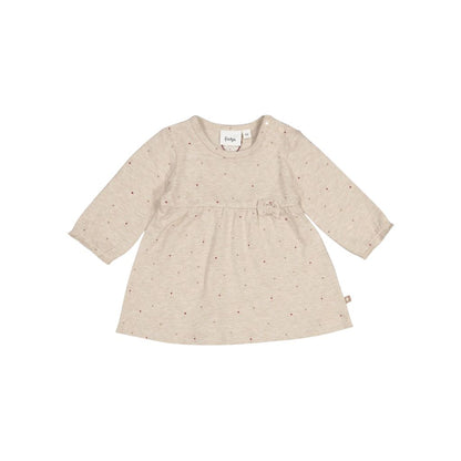Feetje Robe AOP My Little Love Filles Taupe Melange