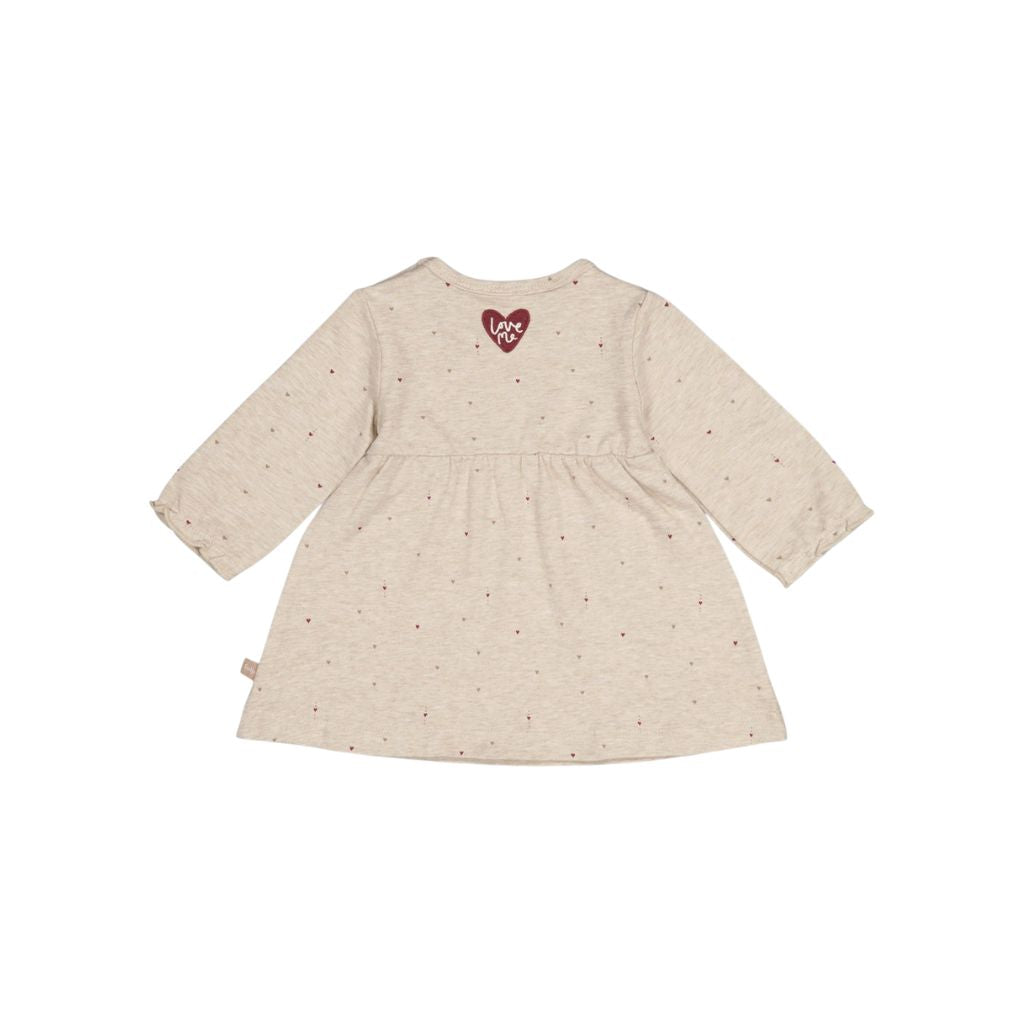 Feetje Robe AOP My Little Love Filles Taupe Melange