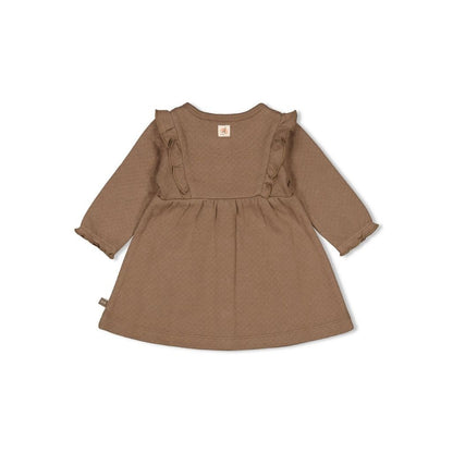 Feetje Jurk ruches Dancing In The Moonlight Brown