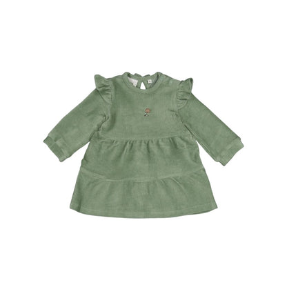 Feetje Robe En Velours Côtelé Lucky Bloombird Filles Jade Green 