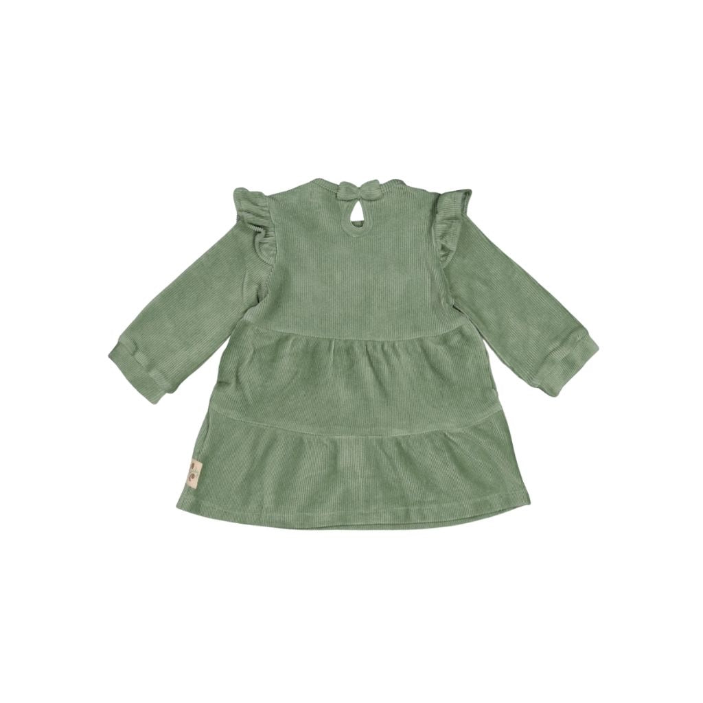 Feetje Robe En Velours Côtelé Lucky Bloombird Filles Jade Green 