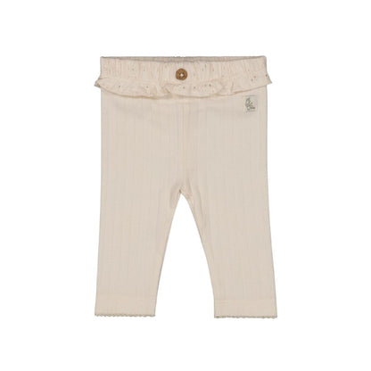 Legging Pointelle Rib Let Your Dreams Blossom Offwhite