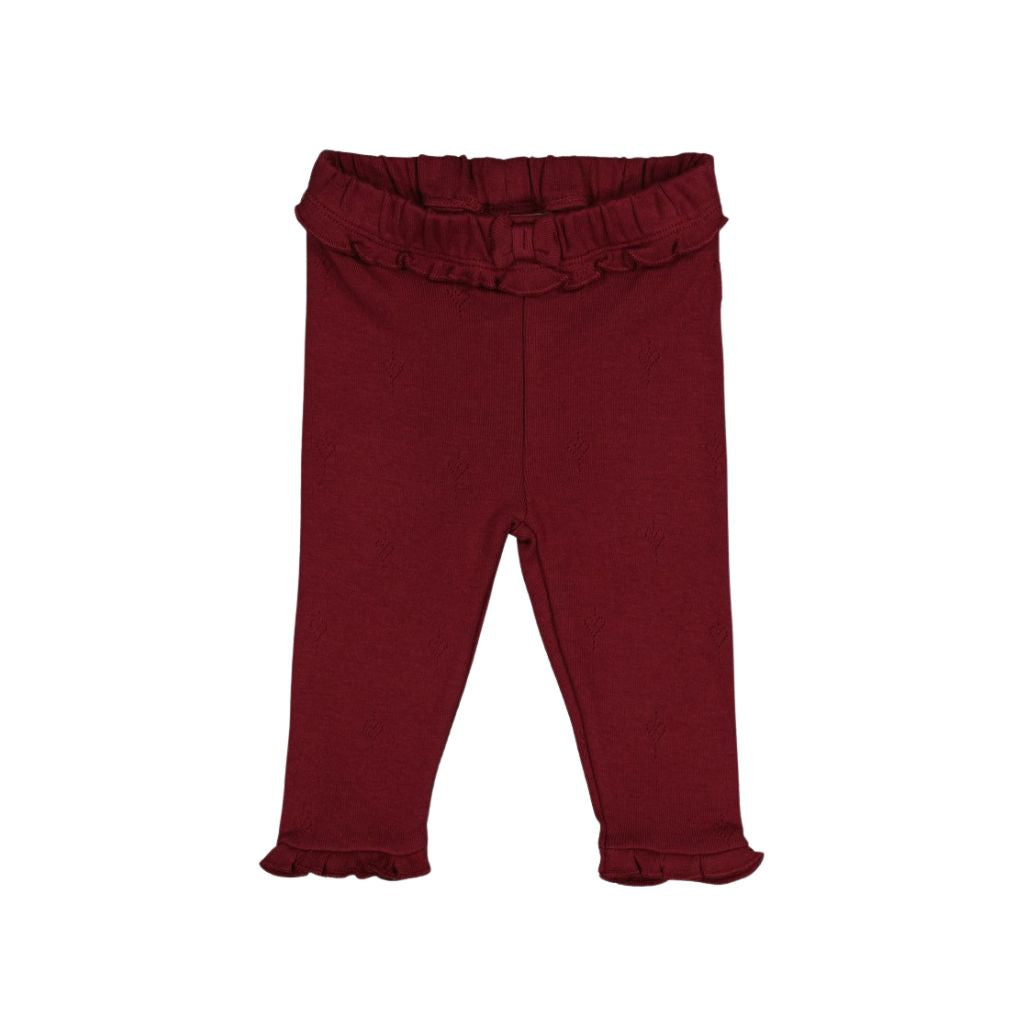 Feetje Legging Pointelle Rib My Little Love Filles Bordeaux 