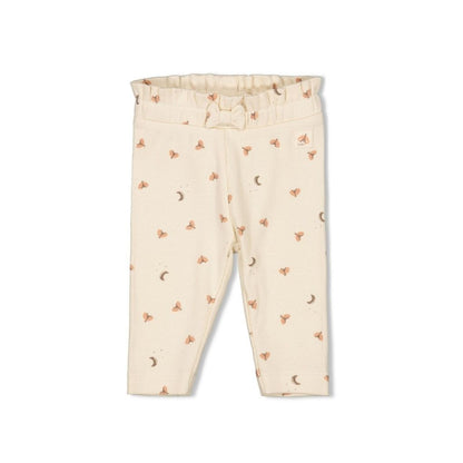Feetje Legging côtelé Dancing In The Moonlight Offwhite avec motif