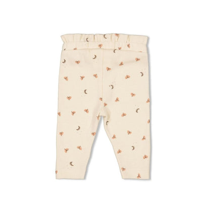 Feetje Legging côtelé Dancing In The Moonlight Offwhite avec motif