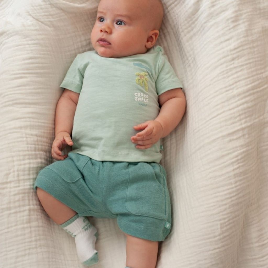 Feetje Short You Croc my World Sea Green