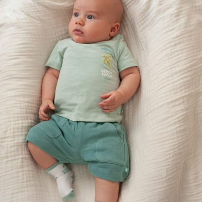 Feetje Short You Croc my World Sea Green