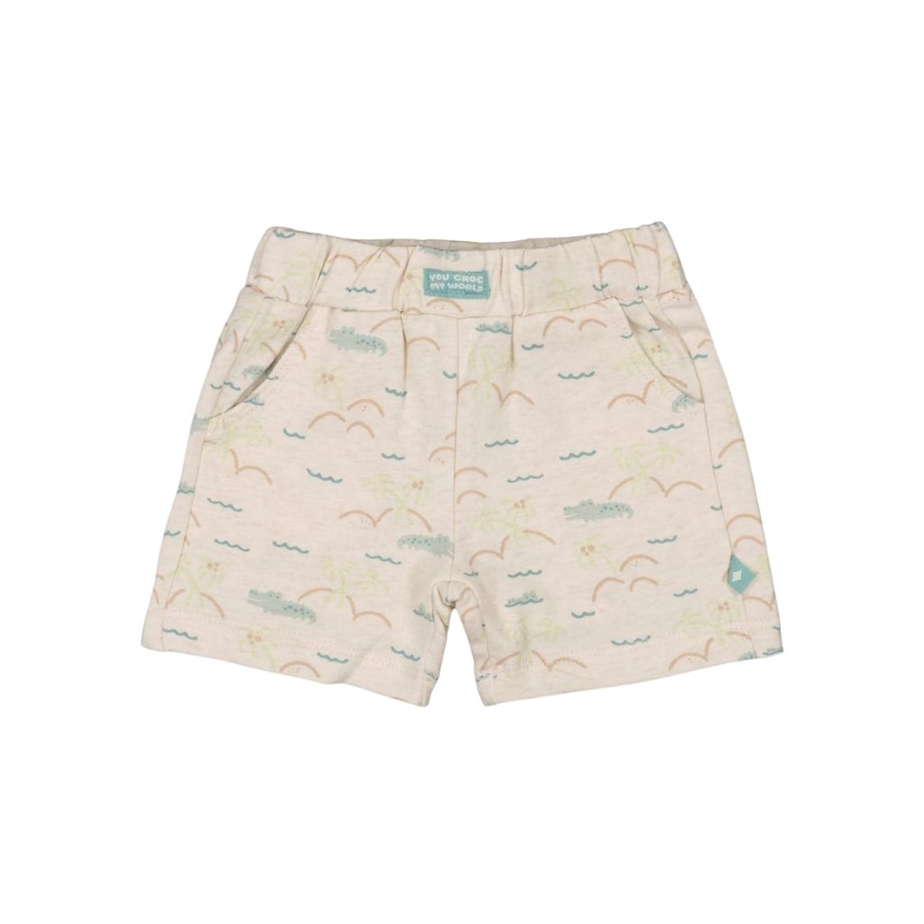 Feetje Short You Croc my World Offwhite Melange