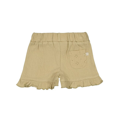 Feetje Short Crinkle Ruches Let Your Dreams Blossom Groen