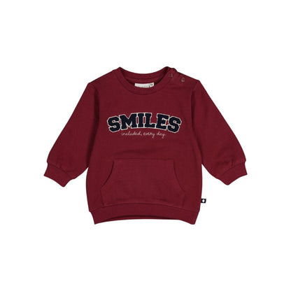 Feetje Sweater Built For Fun Jongens Bordeaux