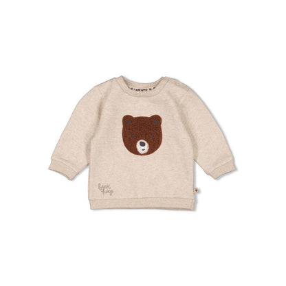 Feetje Pull Wild World Taupe melange 