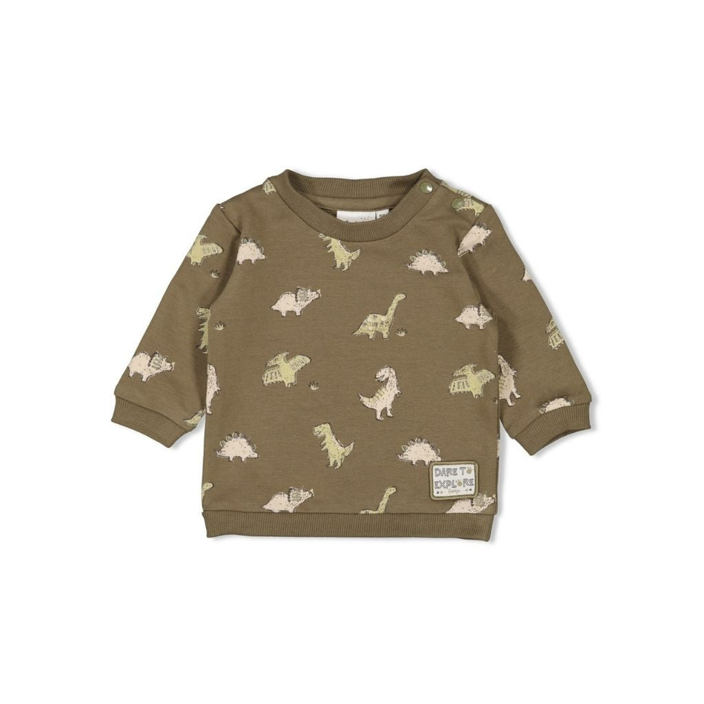 Feetje Sweater Rawrsome Olive 