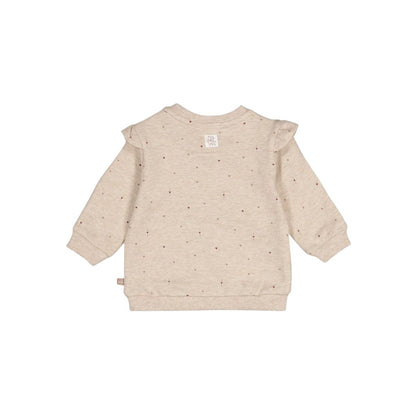 Feetje Sweater AOP Relaxed Fit My Little Love Filles Taupe Melange