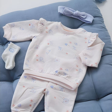 Feetje Pull Coupe Ample Sea La Vie Rose Pour Fille