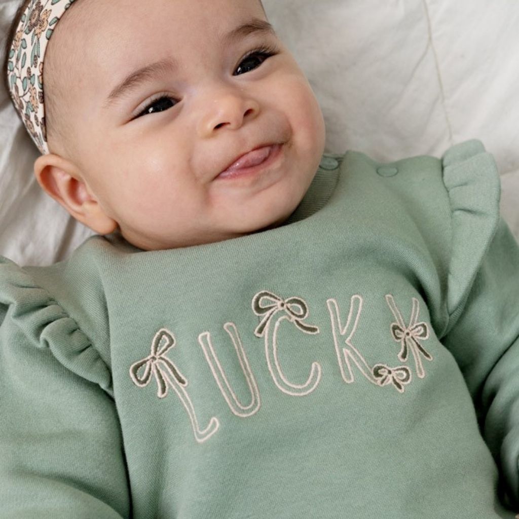Feetje Pull  Lucky Bloombird Filles Jade Green 