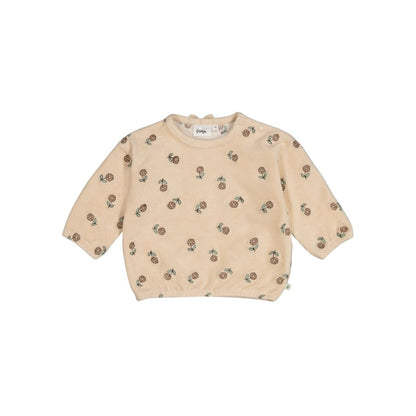 Feetje Sweater Velours Rib Lucky Bloombird Meisjes Offwhite