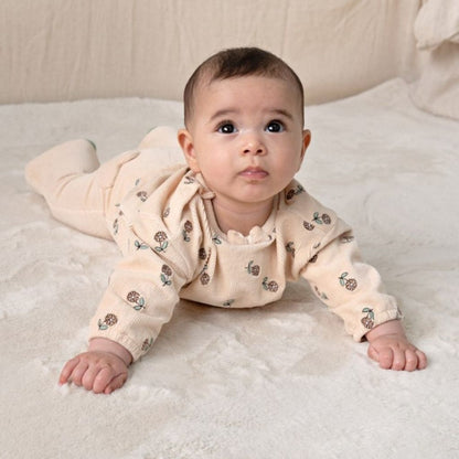 Feetje Sweater Velours Rib Lucky Bloombird Meisjes Offwhite
