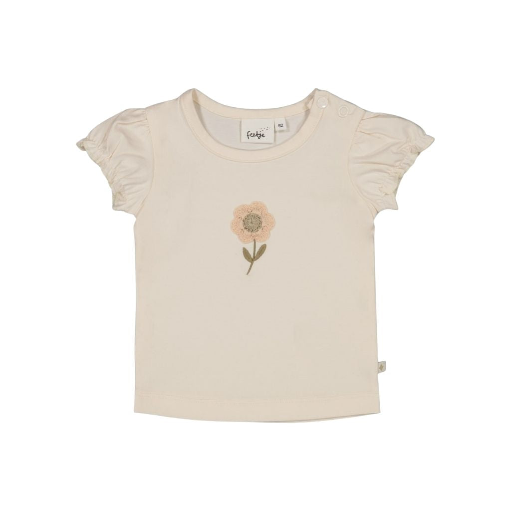 Feetje T-shirt Let Your Dreams Blossom Offwhite