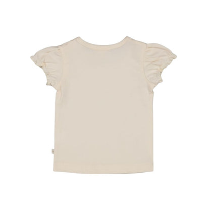 Feetje T-shirt Let Your Dreams Blossom Offwhite