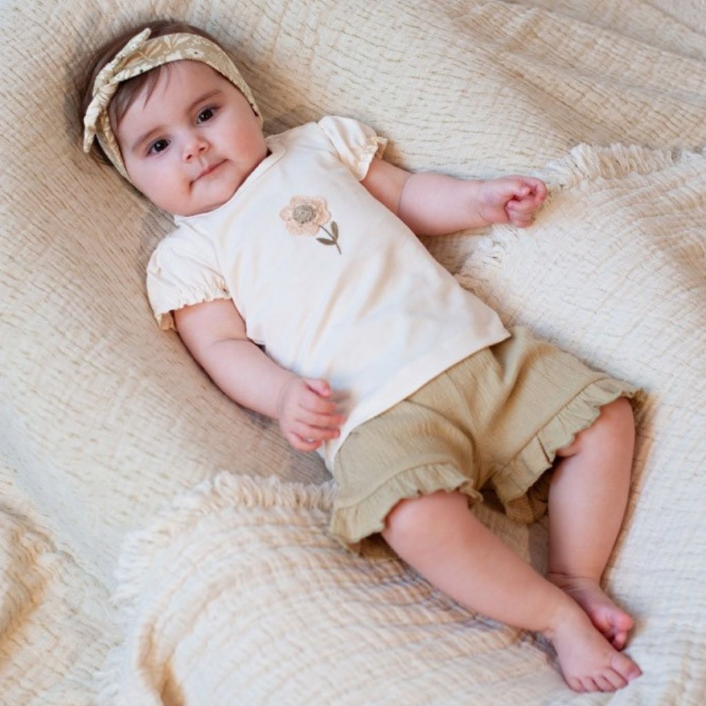 Feetje T-shirt Let Your Dreams Blossom Offwhite