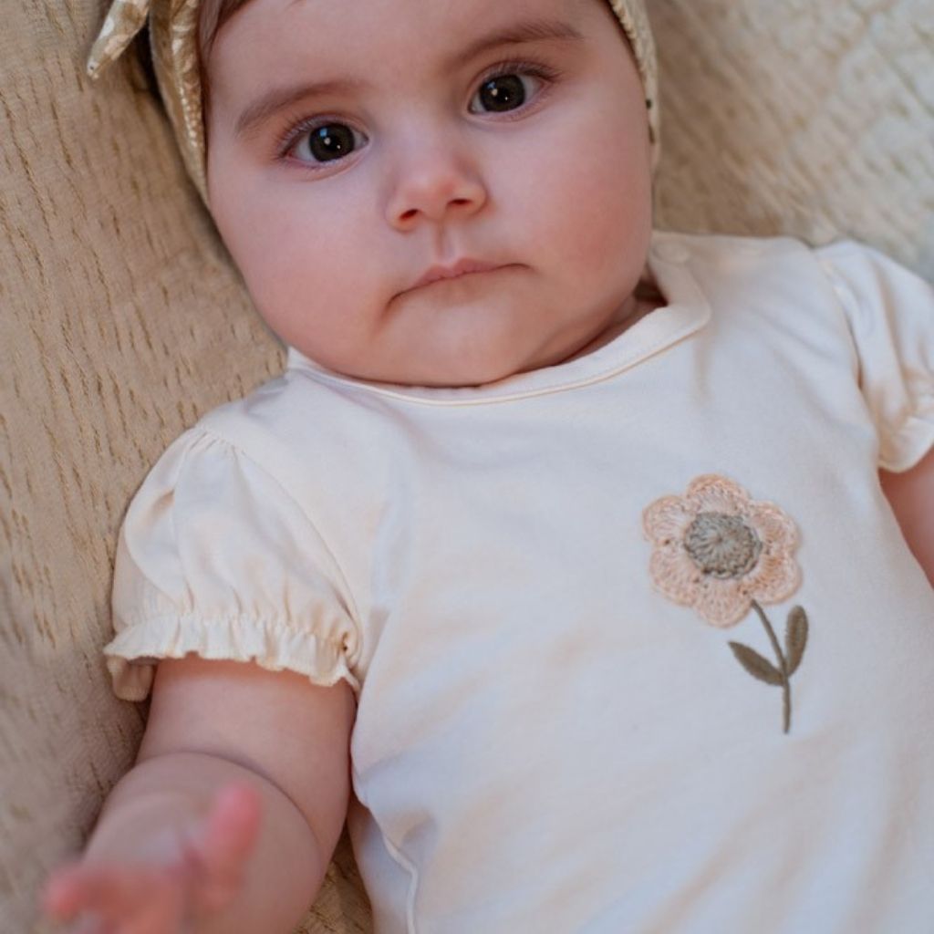 Feetje T-shirt Let Your Dreams Blossom Offwhite