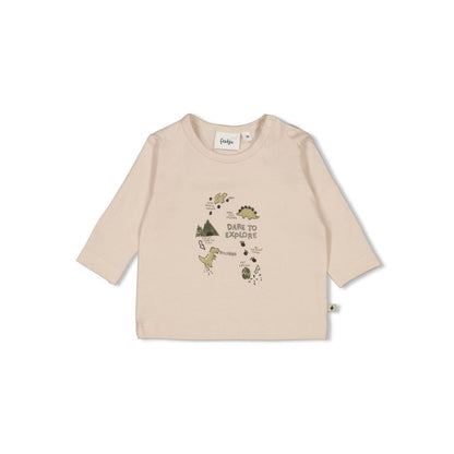Feetje T-shirt lange mouwen Rawrsome Offwhite