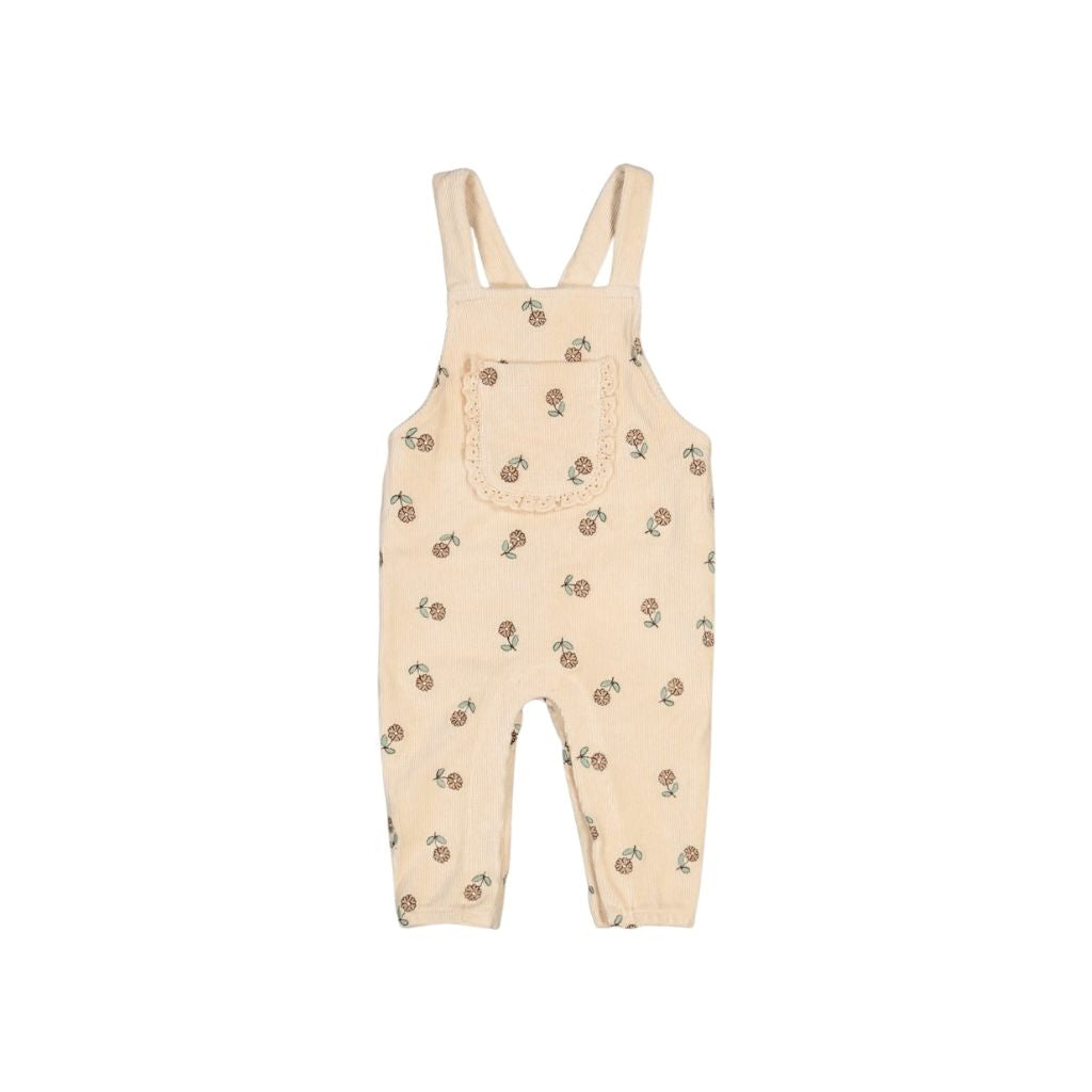 Feetje Tuinbroek Velours Rib Lucky Bloombird Meisjes Offwhite