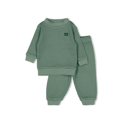 Feetje Pyjama baby wafel 2-delig Sea Green