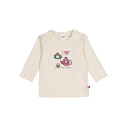 Feetje T-shirt à Manches Longues Afternoon Tea Filles Creme 