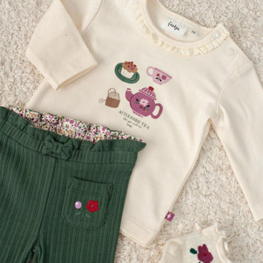Feetje T-shirt Lange Mouwen Afternoon Tea Meisjes Creme
