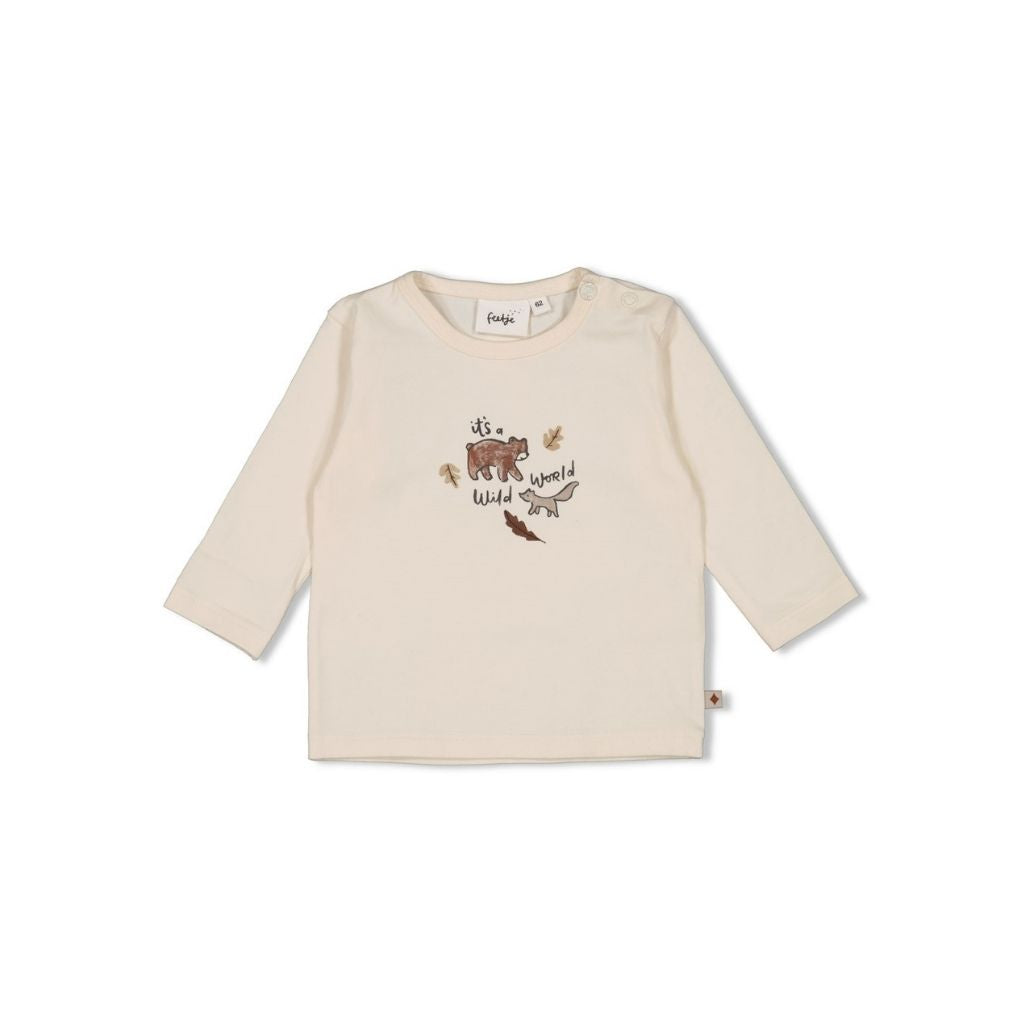 Feetje T-shirt à manches longues Wild World Offwhite